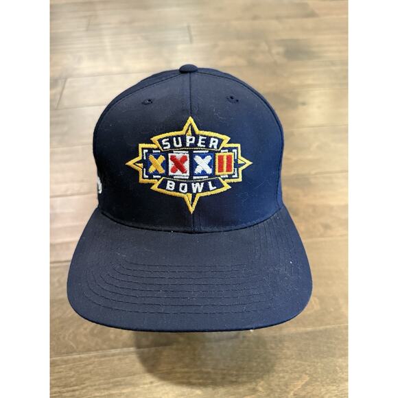 Vtg Sports Specialties Blue NFL 1998 Super Bowl XXXII San Diego Snapback Hat - Picture 2 of 11
